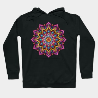 Pretty Mandala Stress Relief Meditation Inspiration Crystals Hoodie